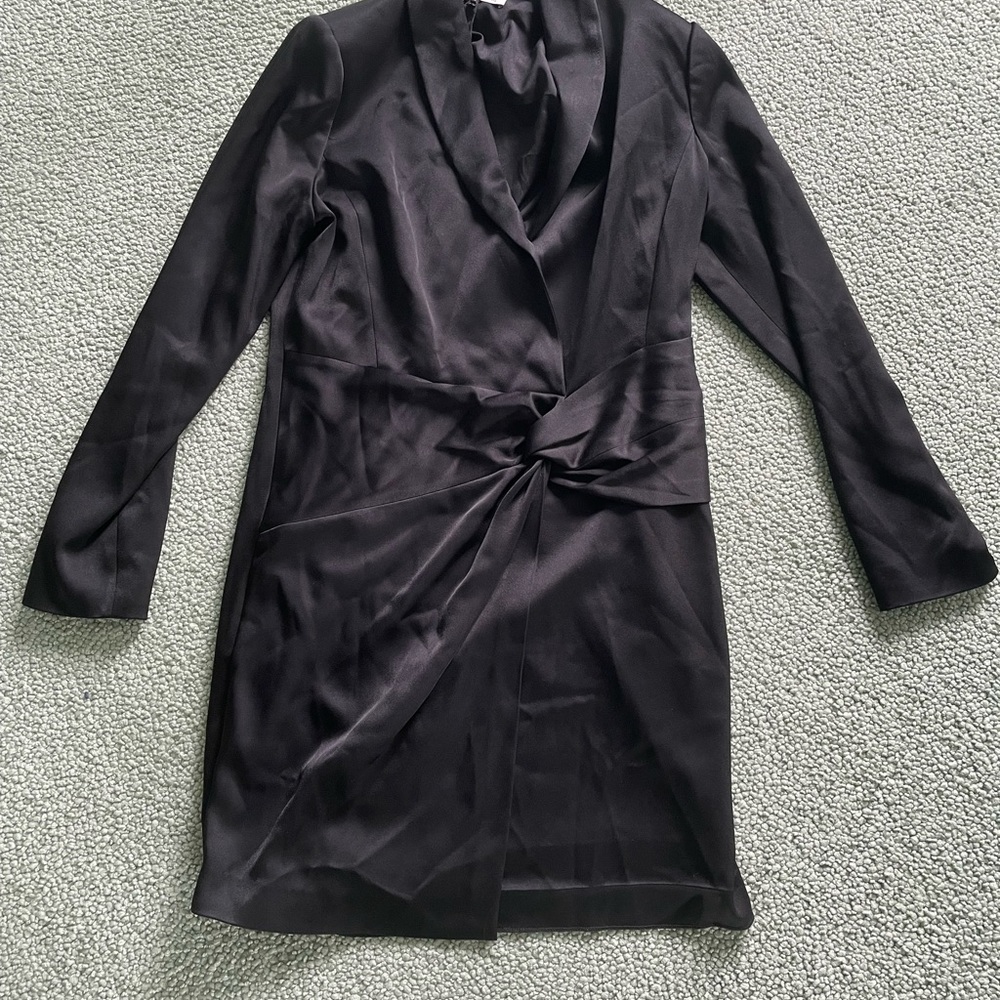Halston Paris satin blazer dress - Picture 2 of 7
